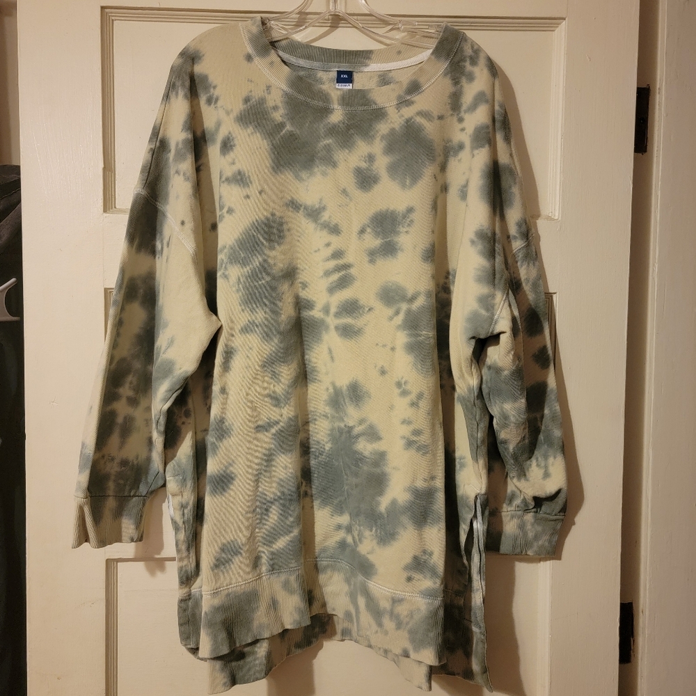 Old Navy tie-dye terry cloth tunic XXL